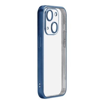 Funda para móvil Joyroom JR-15Q1 rígida galvanizada azul para iPhone 15