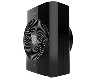 Calefactor - Cecotec ReadyWarm 2070 Max Force Smart Black, 2000W, 2 niveles de potencia, 3 modos, Cobertura 20m2, Pantalla LED, Mando, Negro