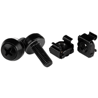 m6 screwscage nuts - 50 pack black