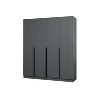 armario kale plus-7774 antracita 220x1986x40 cm