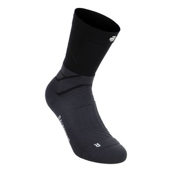 Bauerfeind Run Performance Mid Cut  Calcetines para correr Mujeres-negro