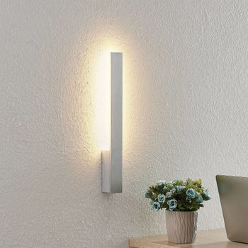 Lámpara de pared led de aluminio gris