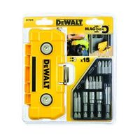 dewalt dt7918-qz - juego en caja magnetica de 15 piezas