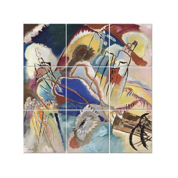 Legendarte - Panel Decorativo Multiple Improvisación No. 30 - Wassily Kandinsky Cm. 150x150 (9 Paneles)