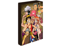 poster - pyramid one piece con luz led 30x40 cm 3 pilas aa no incluidas