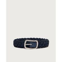 orciani cinturon u08169 - intrecciata hunting double-blu para hombre