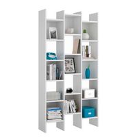 estanteria moderna blanca 96 x 29 x 192 cm