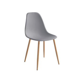 Set De 4 Sillas De Comedor Lena Gris