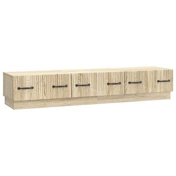 Mueble De Tv Con Cajón Roble Sonoma 147 X 34,5 X 27 Cm Vidaxl