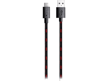 Cable USB a C - Ardistel, Compatible con Mando Pro, Para Nintendo Switch, 3 m, Negro, Rojo
