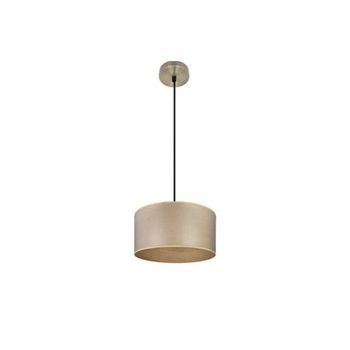Colgante Tania 1xe27 Cuero/madera Clara Regx30x30 Cm