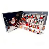 calendario de adviento con figuritas de regalo para decorar 24 figuras navidenas diferentes 295x32x205 cm color multicolor