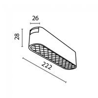 foco led para carril magnetico points radity 12w