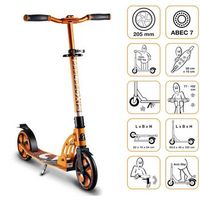 patinete de aluminio six degrees 205 mmnaranje