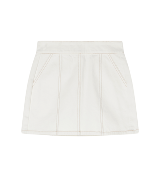 A|X Armani Exchange para mujer. XW002256AF21335M0054 Falda De talle altoblanco (XXS), Casual, Algodón
