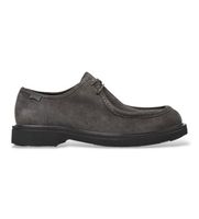 camper para hombre k100999-005 zapatos de piel de cordones norman gris 45 plano casual