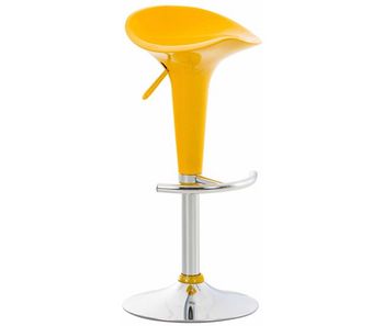 Taburete saddle madera amarillo 37x37x87 cm