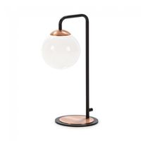 lampara de mesa moteo negro-cobre
