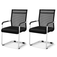 costway set de 2 sillas de jardin comodas con brazos resistentes al clima para patio exterior 54 x 54 x 95 cm marron y negro