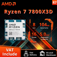 procesador de juegos amd ryzen 7 7800x3d cpu amd r7 7800x3d 8 nucleos 16 hilos 5nm 96m socket am5 sin ventilador juego cache caliente sin ventilador