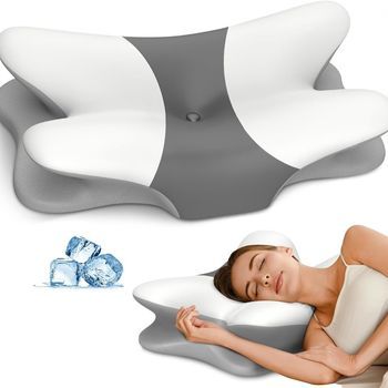 Almohada Cervical Ergonómica Con Soporte Para El Cuello En Posición Lateral Y Espuma Viscoelástica Para Uso Doméstico.