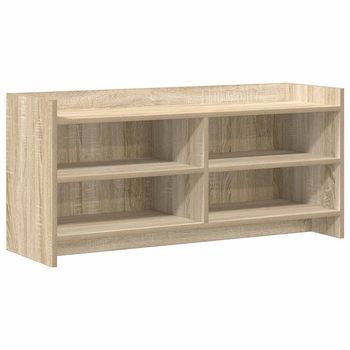 Mueble De Tv 100 X 33 X 47 Cm Roble Sonoma Madera De Ingeniería Vidaxl