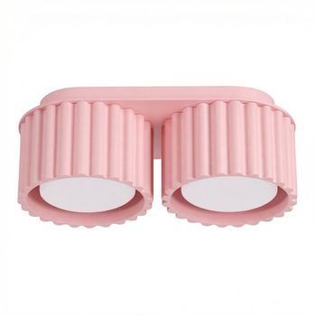 Plafone rosa aluminio alt. 8 cm