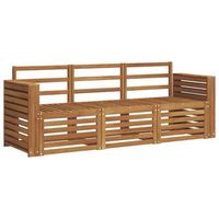 juegos de sofas 3 uds natural madera de acacia solida vidaxl