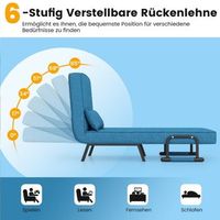 sofa cama plegable 4 en 1 con respaldo regulable en 5 niveles 79 cm