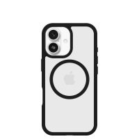 funda para movil otterbox react magsafe cover plastico negro transparente para iphone 17