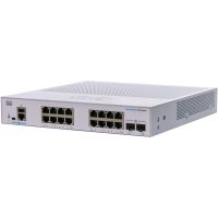 cisco cbs250-16t-2g-eu switch de red 16 puertos ge 2 x sfp de 1 g plata