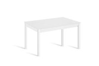 mesa de cocina fija 120x80 cm blanco pata blanco