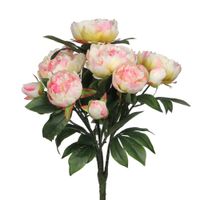 flor artificial peony rosa claro  h55xb40xl40cm