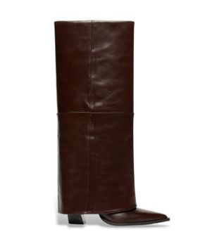 Marella para mujer. 2623796016200 Botas de Piel de caña vuelta Papiro Marrón Oscuro (40), 8 a 10cm, Ninguno, Casual