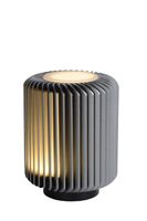 lampara de mesa de aluminio con 1 led integrado gris