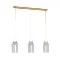 regleta colgante nora marmol blanco 3 luces