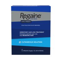 regaine extra strength 5 hair loss solution for men 3 months - 3x60ml