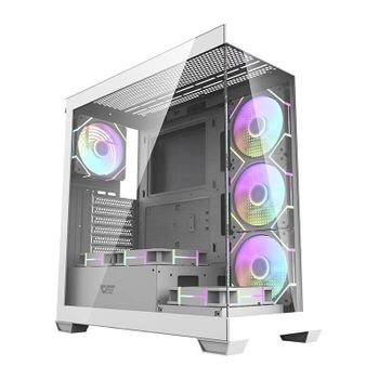 Caja PC Darkflash DS900 Blanca con 7 Ventiladores ARGB