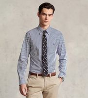 polo ralph lauren para hombre 710928255008 camisa custom fit azul l casual algodon clasico manga larga