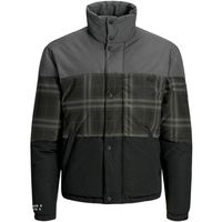 jack  jones cazadora 12161841 jconoah short puffer asphalt checked para hombre