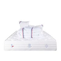 colchon 140x190 cm patriote espuma 27cm memoria de forma  independencia de lechos soporte firme  2 almohadas  edredon