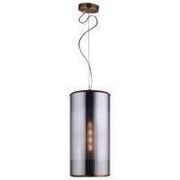 lampara colgante lumineca geminic 20x40 cm gris