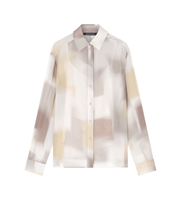 ax armani exchange para mujer xw001966af21554f1060 camisa horizon print multicolor s casual viscosa manga corta