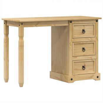 Tocador Corona Madera Maciza De Pino 110x47x75 Cm Vidaxl