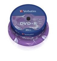 tambor 25 dvdr 47 gb verbatim 16x