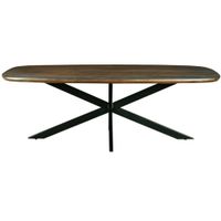 mesa de comedor 10 personas de 230 cm madera marron