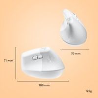 ratan inalambrico rf  bluetooth para diestros logitech lift para mac 4000 dpi