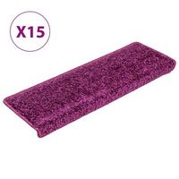 alfombrillas de peldanos de escalera 15 piezas  alfombras de escalera  tapetes de escalera violeta 65x21x4 cm