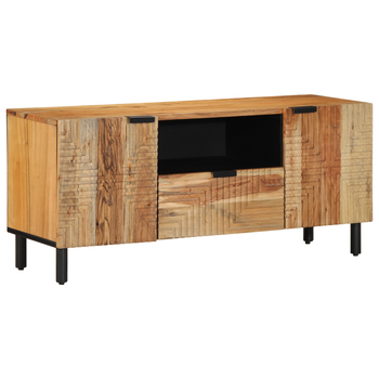 Mueble De Tv | Muebles De Salón Madera Maciza De Acacia 105x33,5x46 Cm Cfw52603