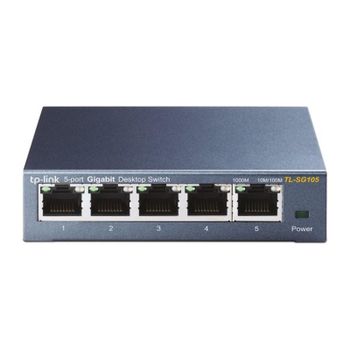 Switch TP-Link TL-SG105 5 Puertos Gigabit Ethernet No Administrado Carcasa Metálica QoS